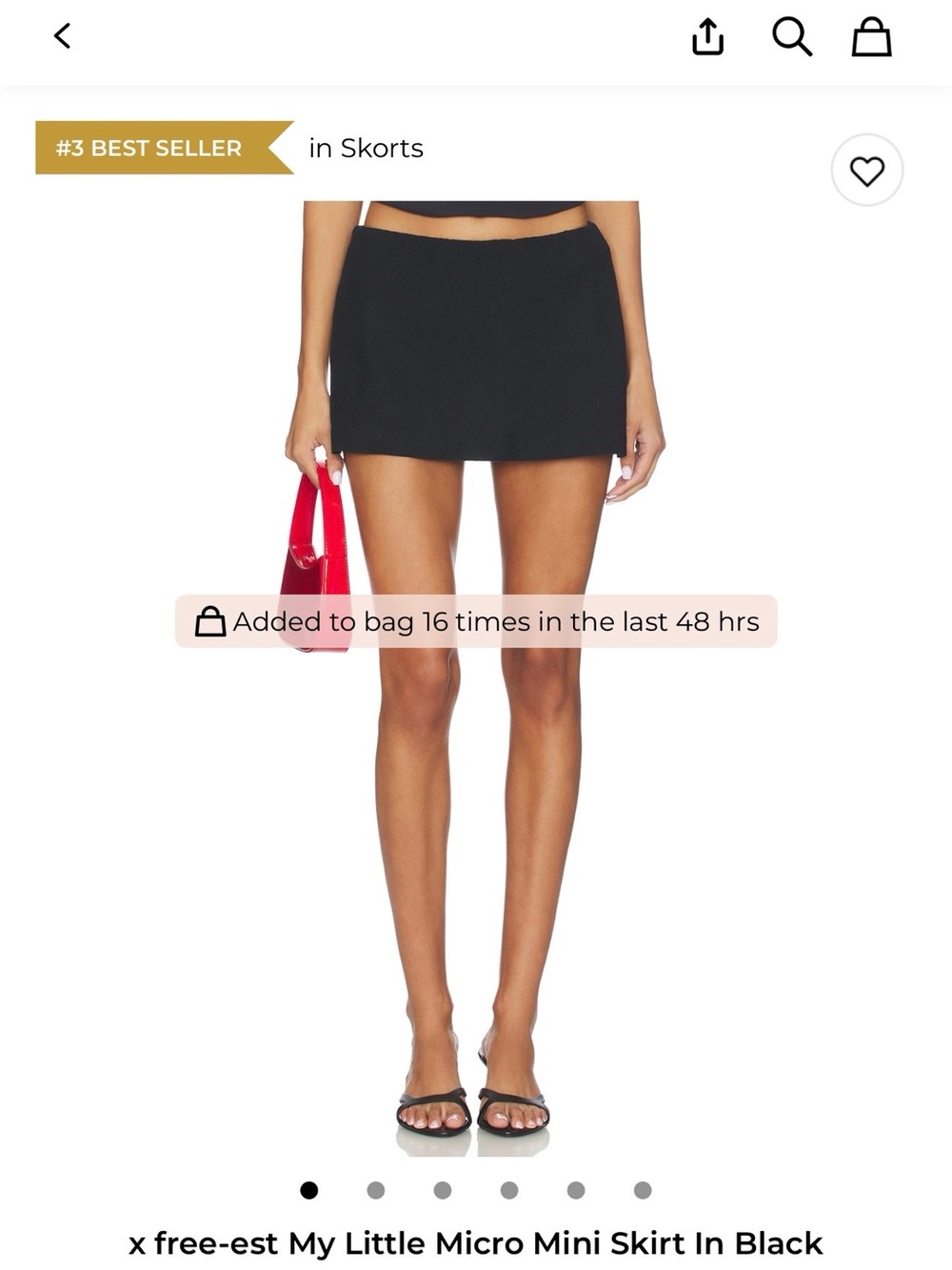Free People My Little Micro Mini Skirt